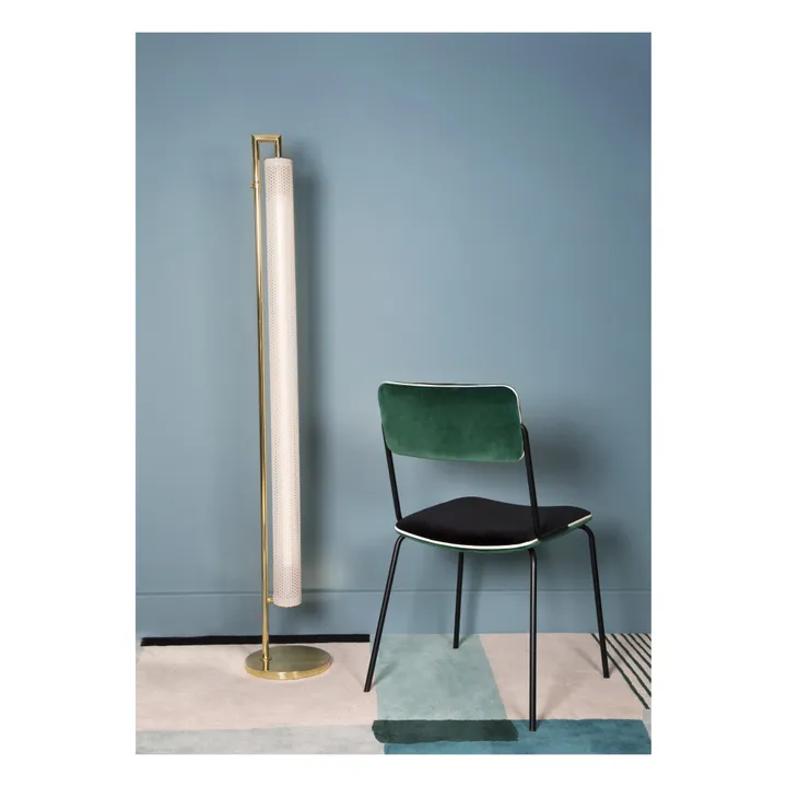 Chaise en velours Double-Jeu | Vert- Image produit n°1