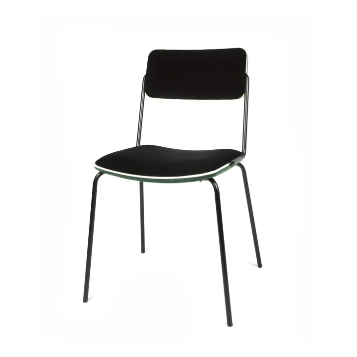 Chaise en velours Double-Jeu | Vert- Image produit n°6
