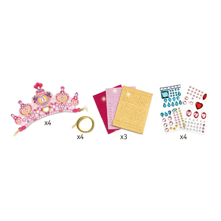 Diadèmes à décorer Comme une princesse - Set de 4- Image produit n°1