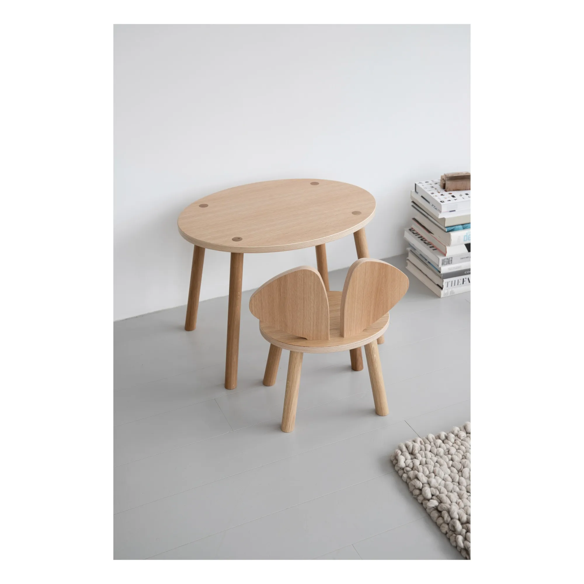 Mouse table in oak | Oak- Product image n°1