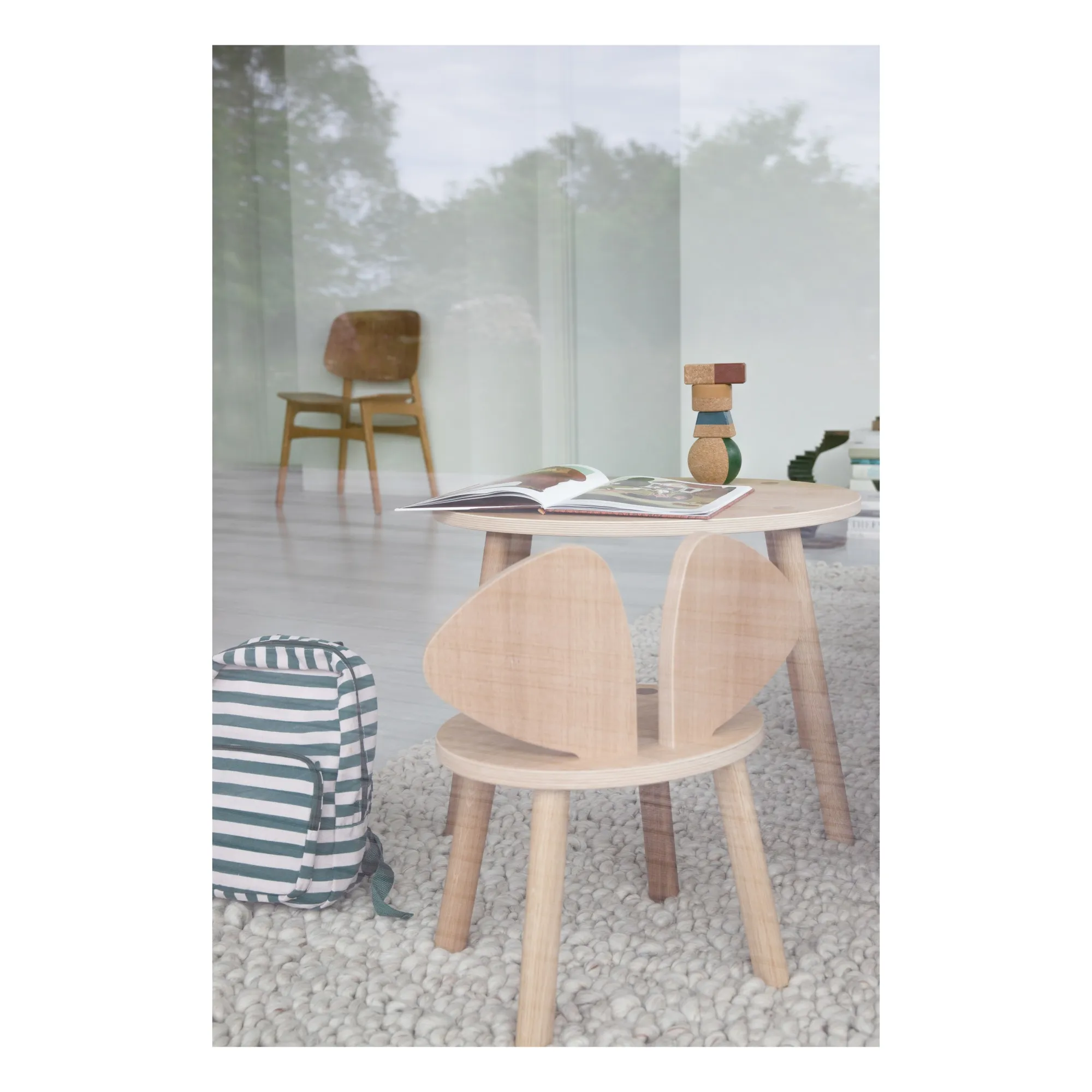 Mouse table in oak | Oak- Product image n°5