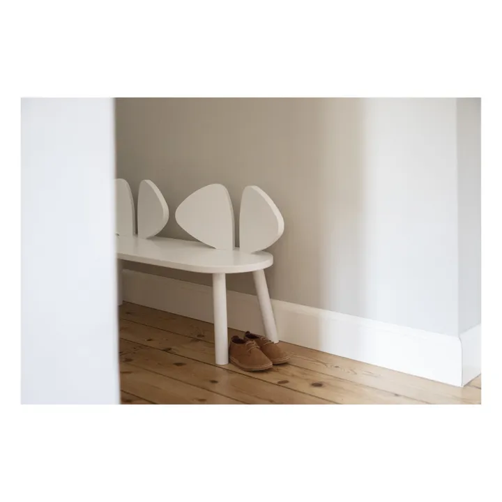Banc en chêne Souris | Blanc- Image produit n°6