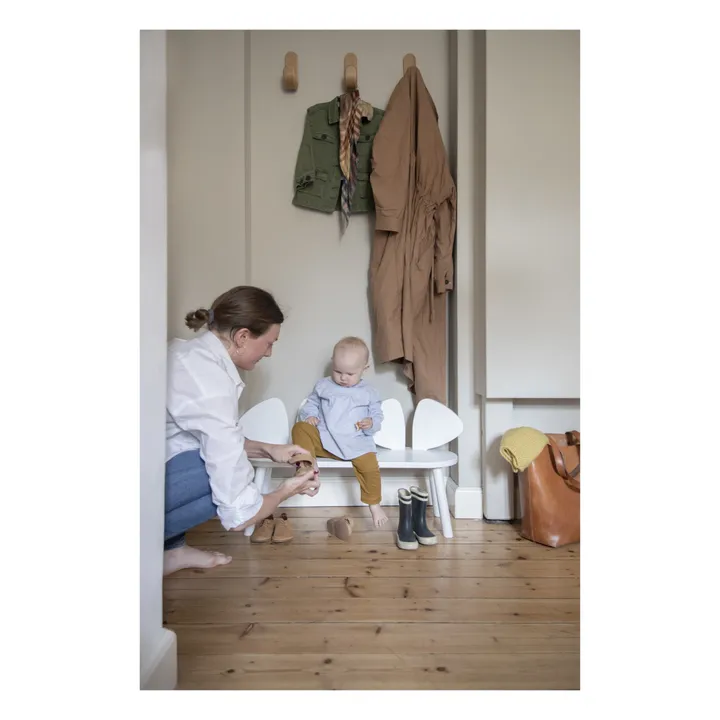 Banc en chêne Souris | Blanc- Image produit n°4