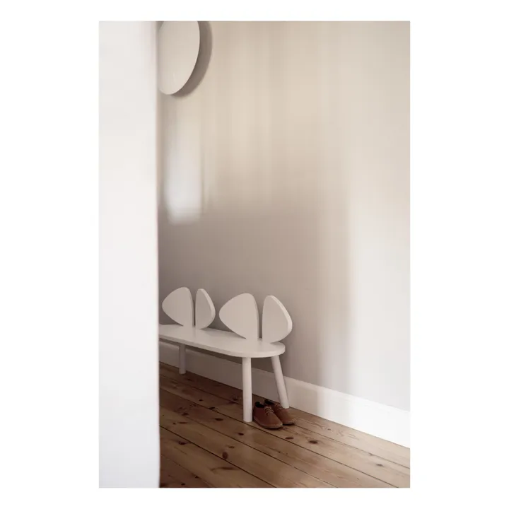 Banc en chêne Souris | Blanc- Image produit n°5