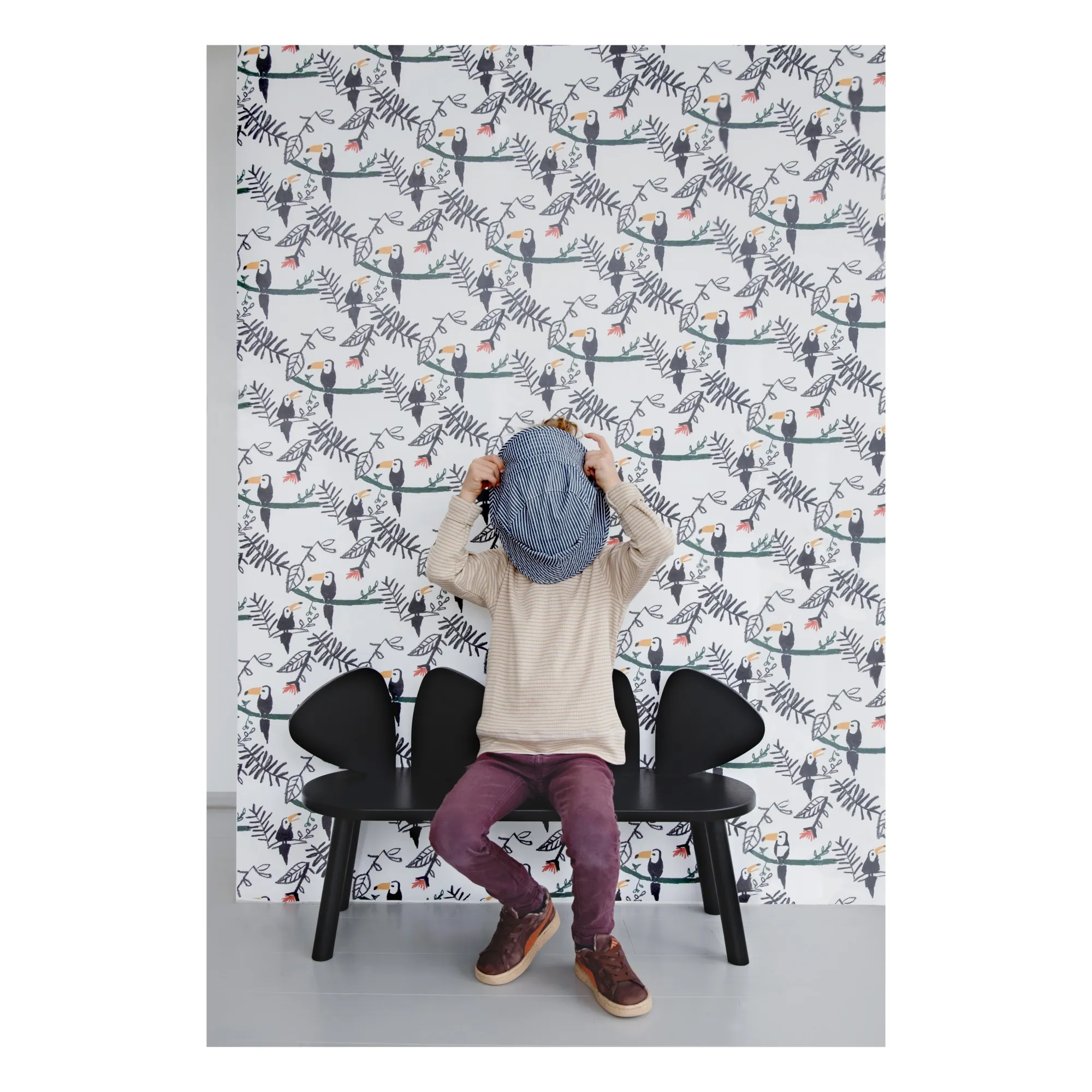 Banc en chêne Souris | Noir- Image produit n°4