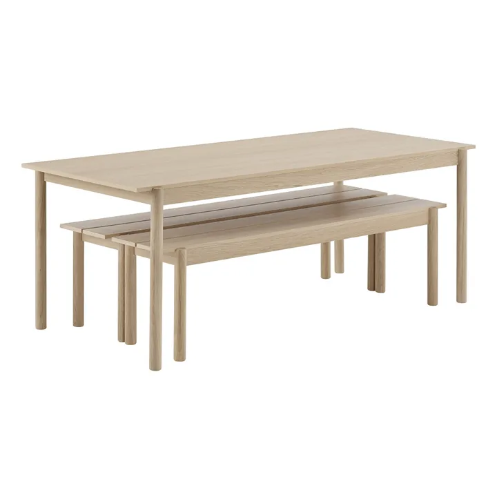 Banc Linear en chêne | Chêne- Image produit n°5