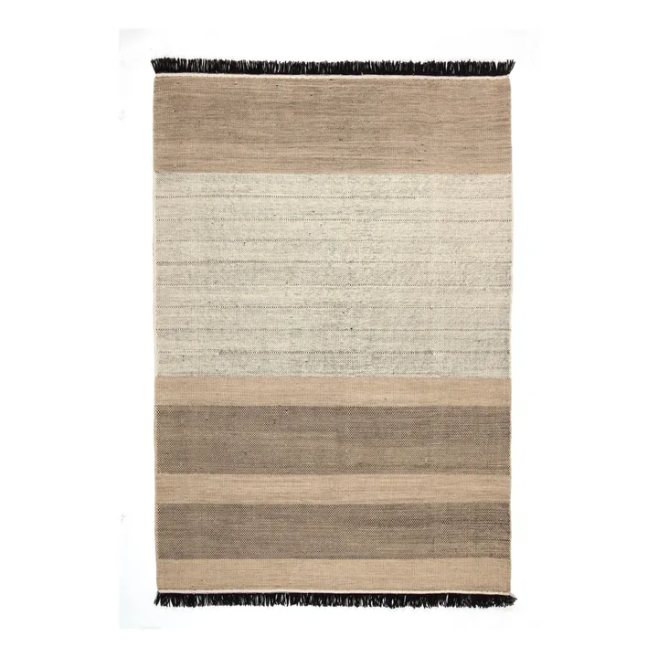 Tapis Tres Stripes, Elisa Padrón | Noir- Image produit n°0