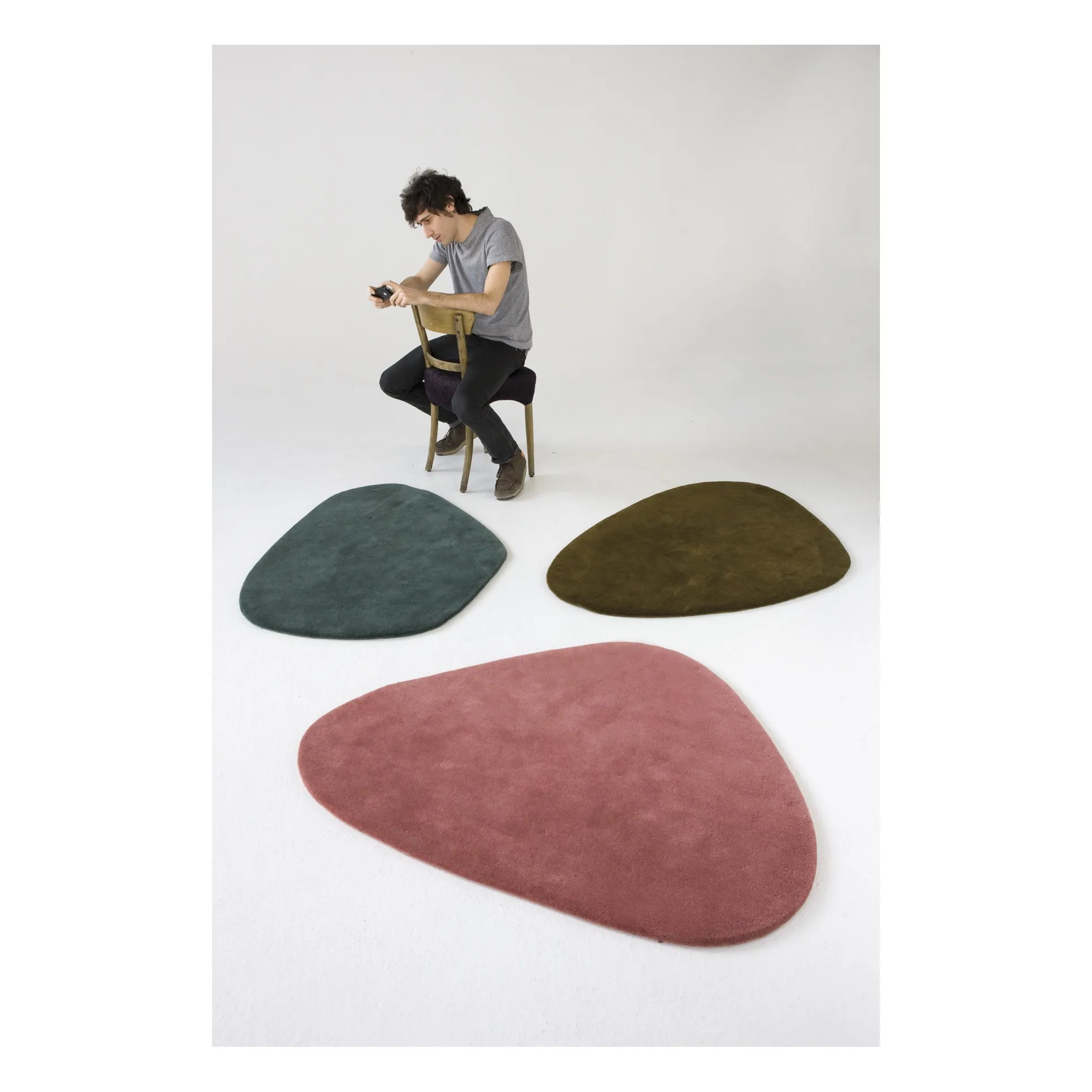 Tapis Cal, Nani Marquina | Bleu- Image produit n°1