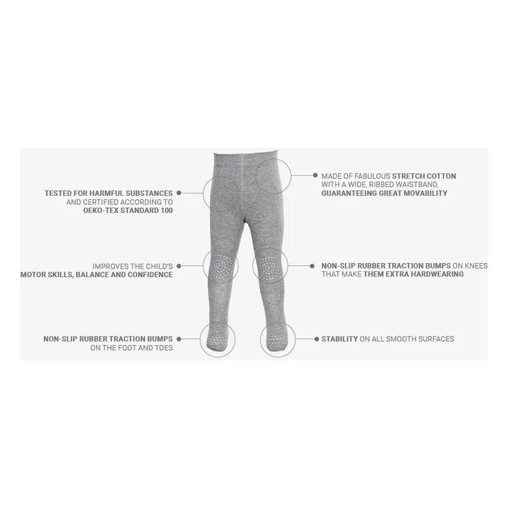 Collants Antidérapants Genoux et Pieds | Rose- Image produit n°7