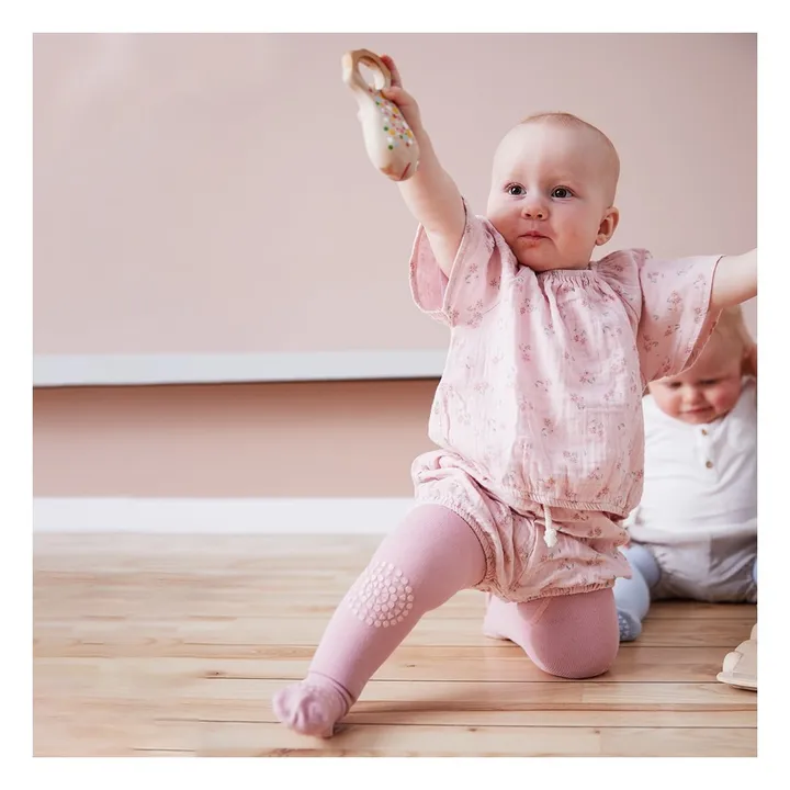 Collants Antidérapants Genoux et Pieds | Rose- Image produit n°1
