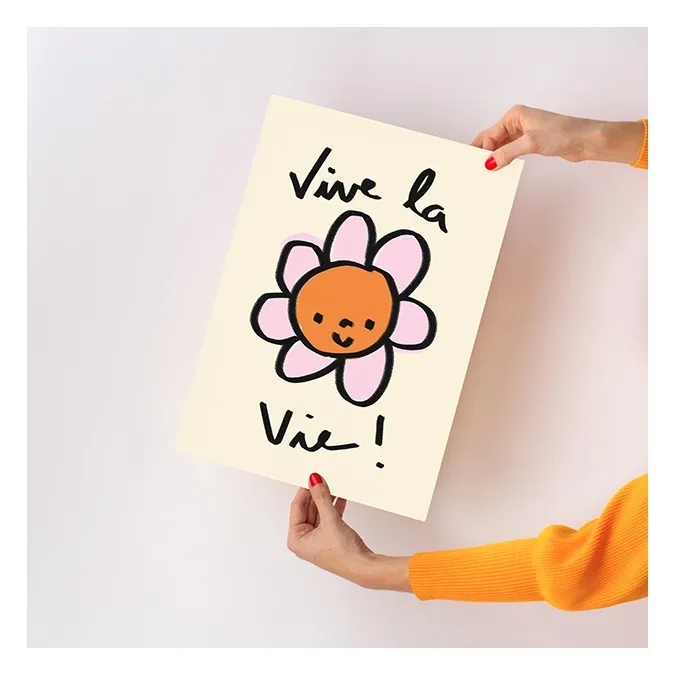 Poster Vive la vie- Produktbild Nr. 1