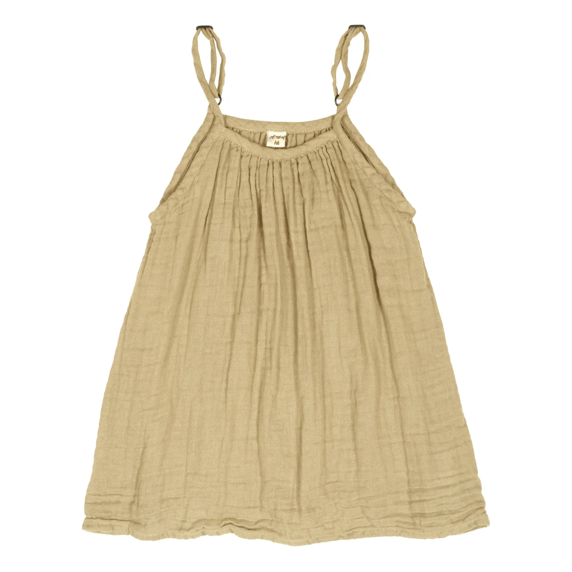 Mellow Yellow S048 Organic Cotton Mia Dress | Pale yellow- Product image n°0