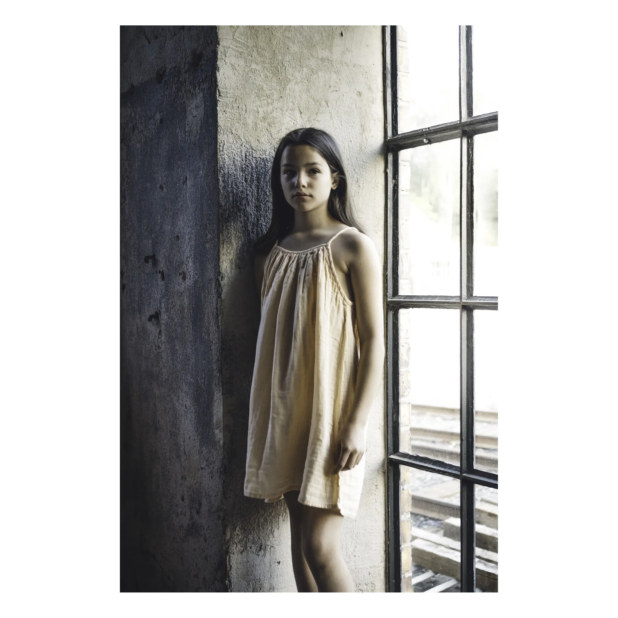 Mellow Yellow S048 Organic Cotton Mia Dress | Pale yellow- Product image n°1