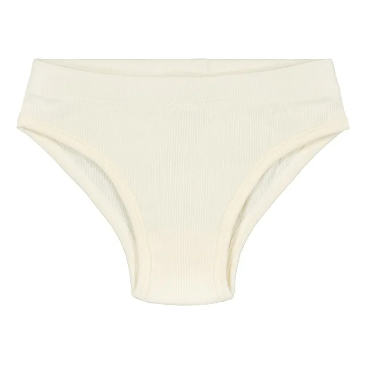Lot de 2 Culottes Coton Bio | Blanc cassé- Image produit n°0