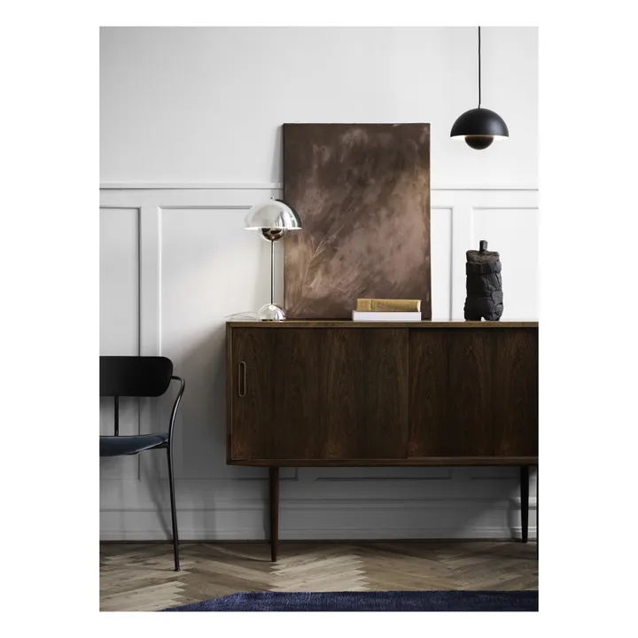 Flowerpot VP1 Pendant Light, design by Verner Panton, 1968 | Black- Product image n°3