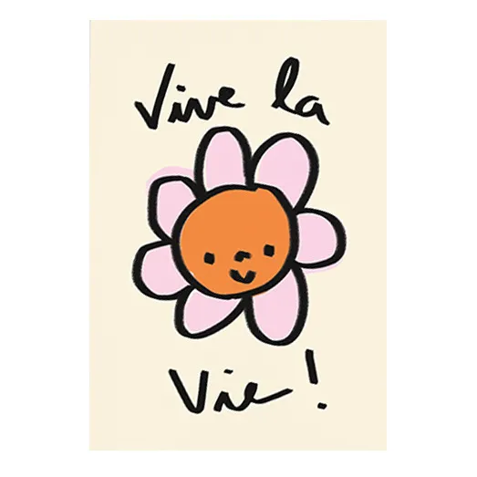 Poster Vive la vie- Produktbild Nr. 0