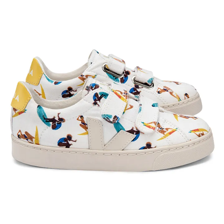 Esplar Vegan Canvas Velcro Sneakers Veja x G.Kero | Yellow- Product image n°0