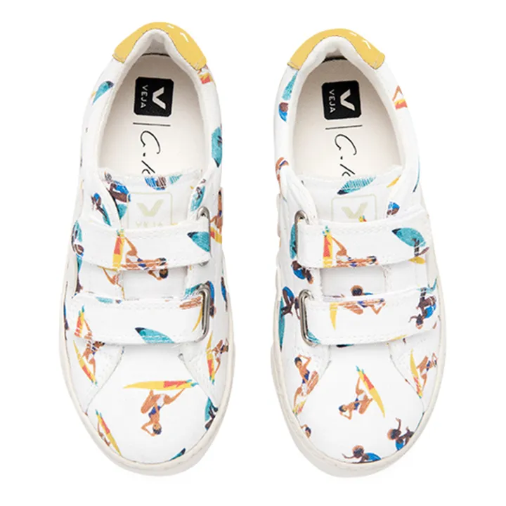 Esplar Vegan Canvas Velcro Sneakers Veja x G.Kero | Yellow- Product image n°3