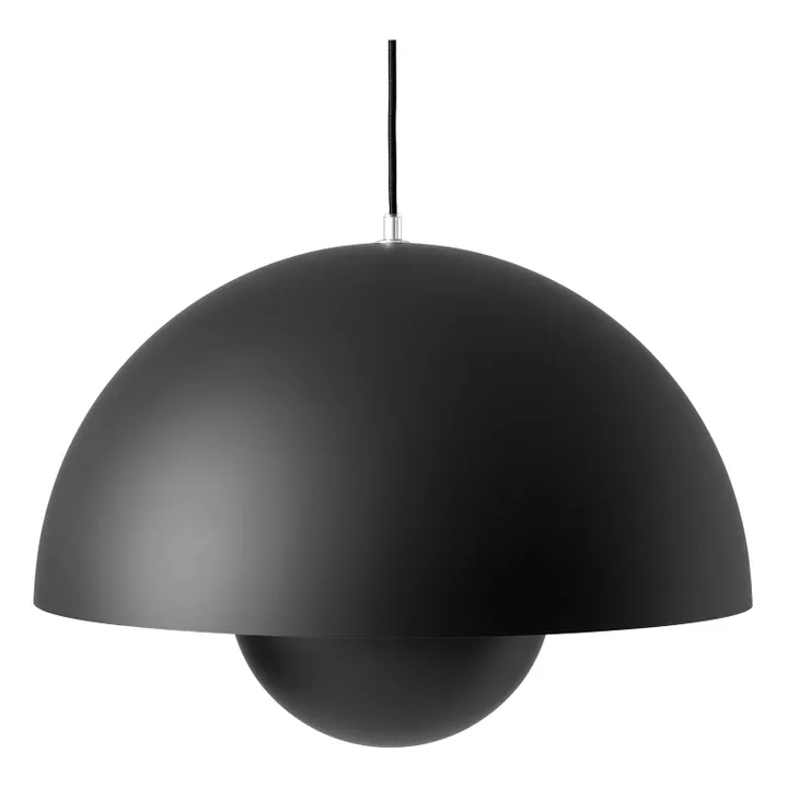 Suspension Flowerpot VP2, Verner Panton, 1968 | Noir- Image produit n°0