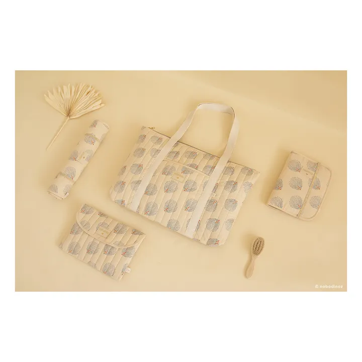 Bagatelle Gatsby clutch in organic cotton | Cream- Product image n°1