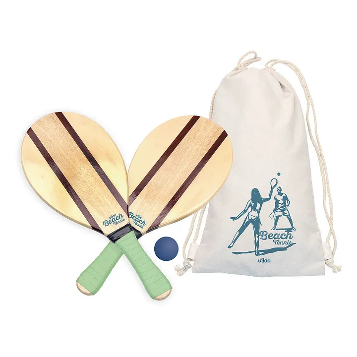 Vintage Beach Racket Set | Natural- Product image n°1
