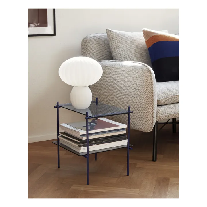 Lampe à poser en verre opalin | Blanc- Image produit n°3