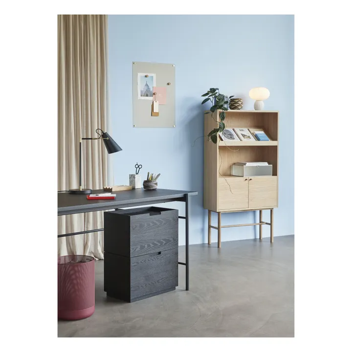 Lampe à poser en verre opalin | Blanc- Image produit n°1