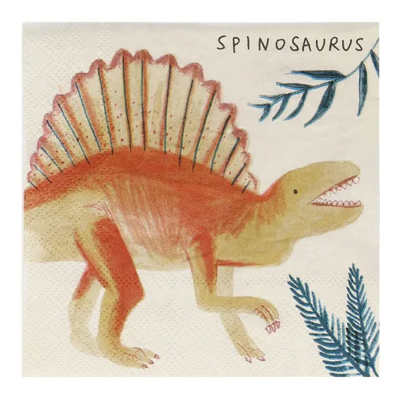Serviettes en papier Dinosaures - Set de 16- Image produit n°4