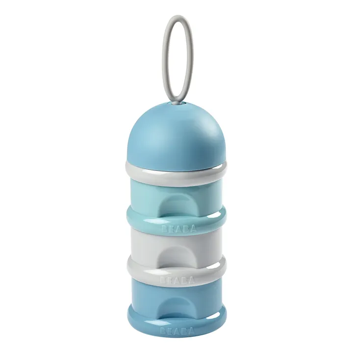 Boîte doseuse de lait en poudre - 3 compartiments | Bleu- Image produit n°0