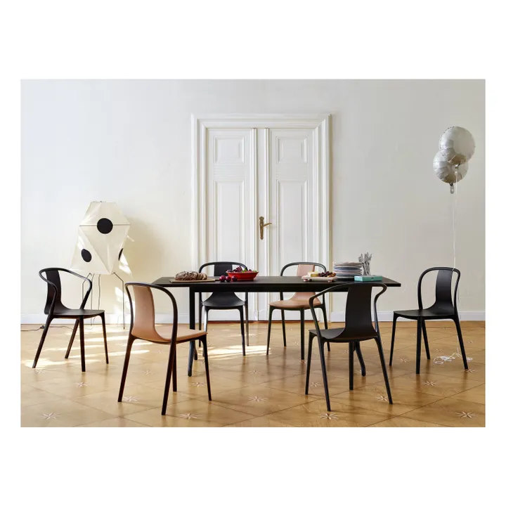 Chaise Bouroullec Belleville plastic | Noir foncé- Image produit n°4