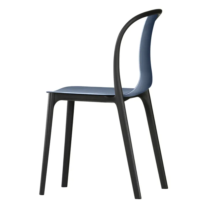 Chaise Bouroullec Belleville plastic | Bleu de mer- Image produit n°2