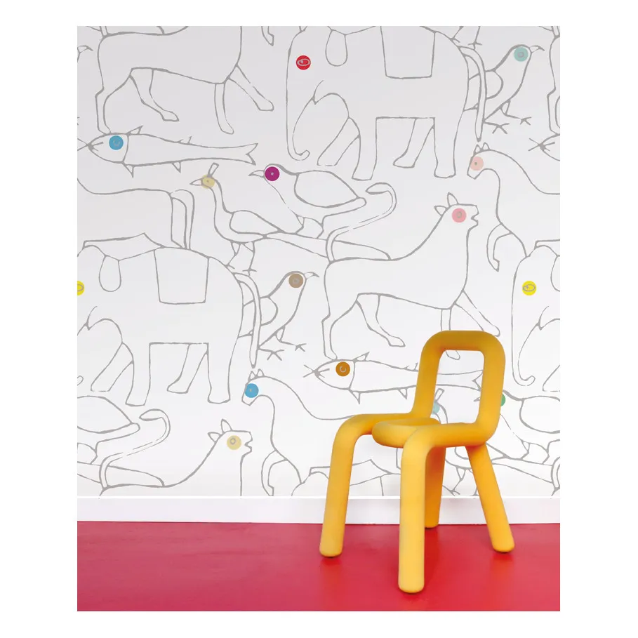 Animal Wallpaper - 3 rolls | Ivory- Product image n°0