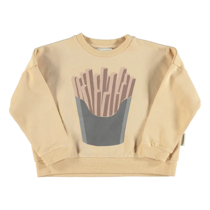 Sweatshirt French Fries aus Bio-Baumwolle | Karamel- Produktbild Nr. 0