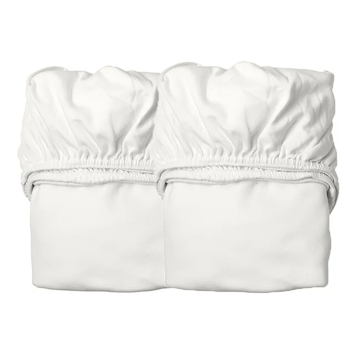 Spannbetttücher aus Bio-Baumwolle - 3er-Set | Weiß- Produktbild Nr. 0