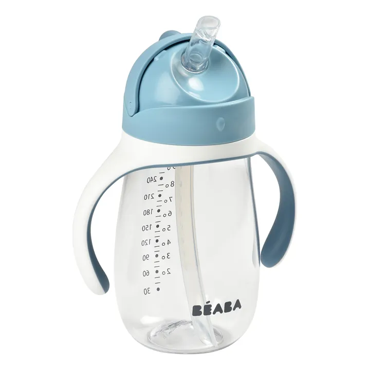 Taza con pajita-300 ml | Azul- Imagen del producto n°0