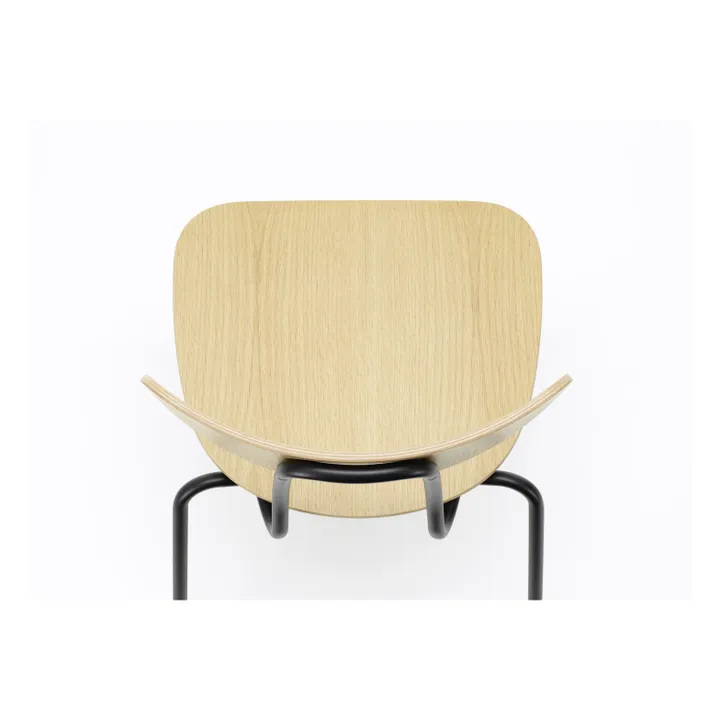 Chaise Moca - piètement noir - Jasper Morrison | Chêne- Image produit n°4