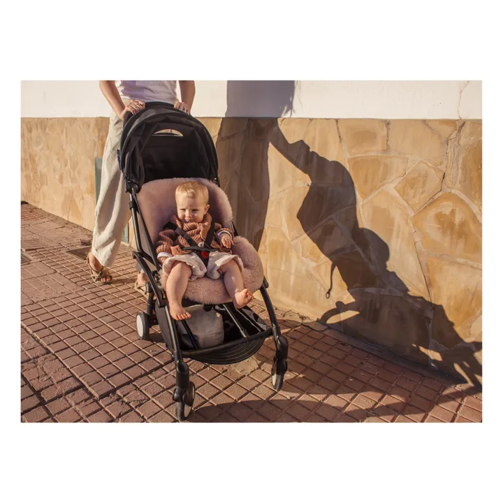 Piel de oveja para cochecito y cuna - 68x44 cm | Rosa- Imagen del producto n°3