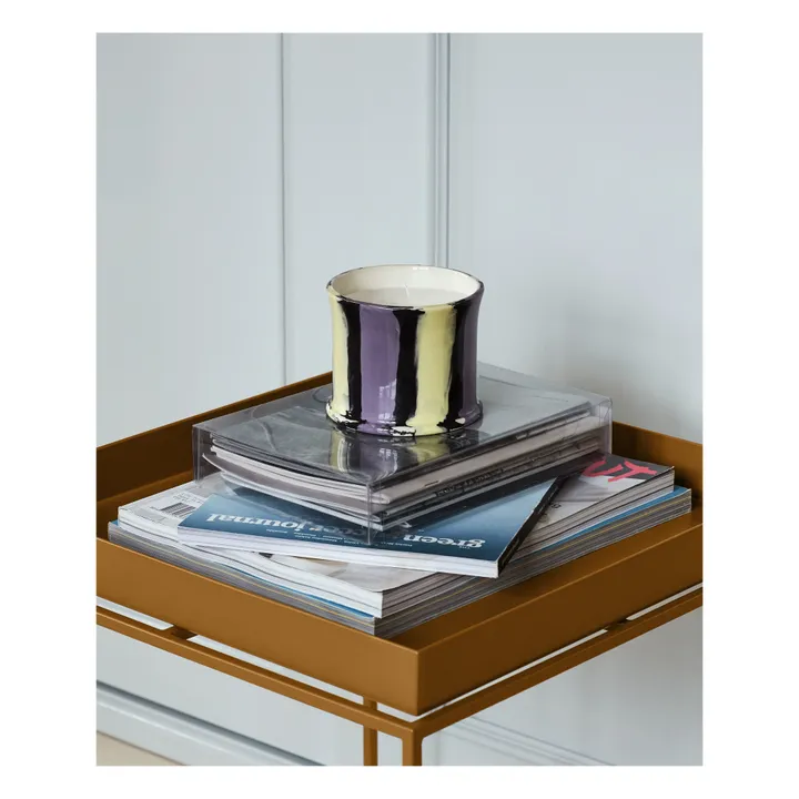 Striped Candle - Fig Leaf | Purple- Product image n°1