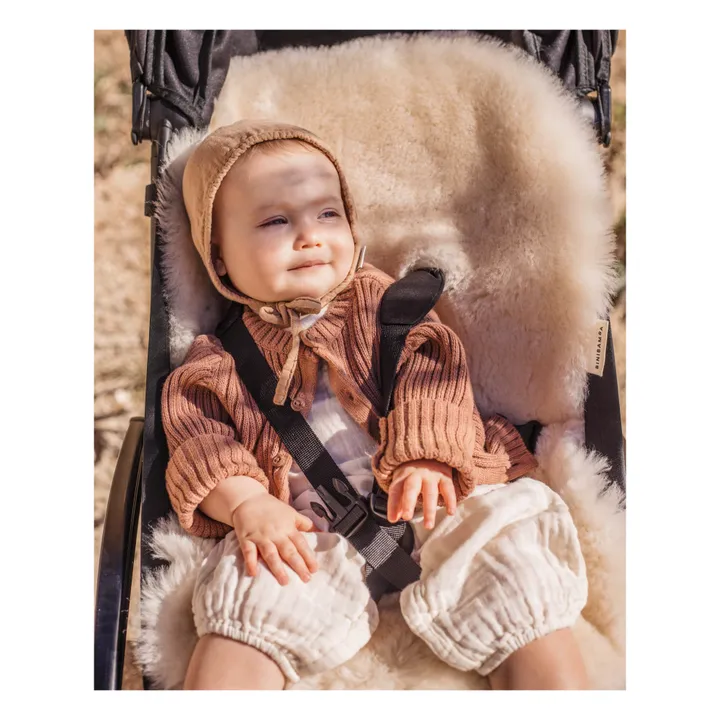 Sheepskin for Stroller and Bassinet - 68x44 cm | Milk- Product image n°1