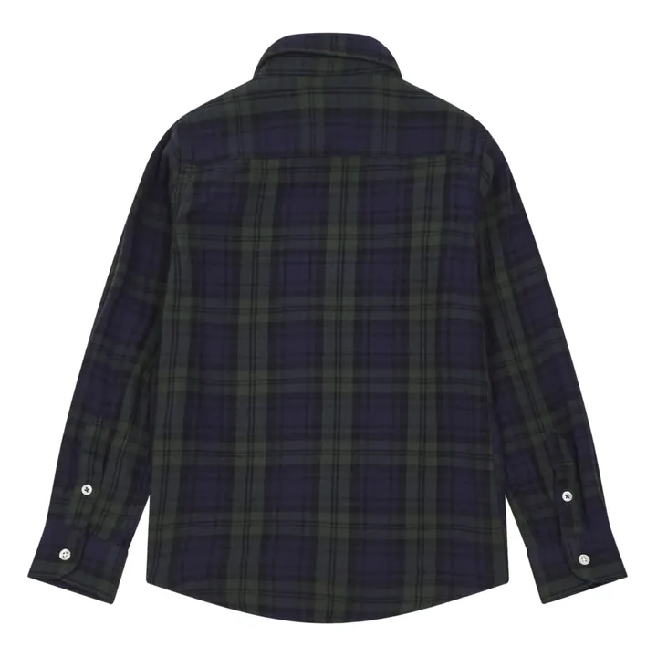 Hemd Paul Kid Flanelle | Grün- Produktbild Nr. 2