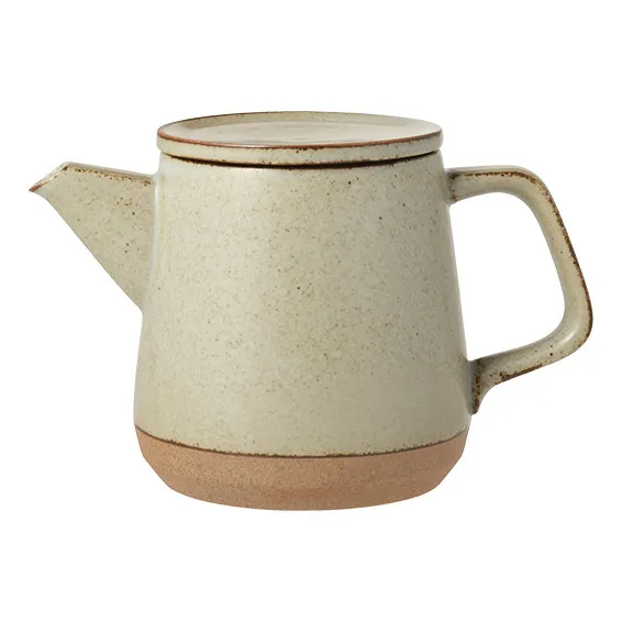 Théière en porcelaine - 500 ml | Beige- Image produit n°0
