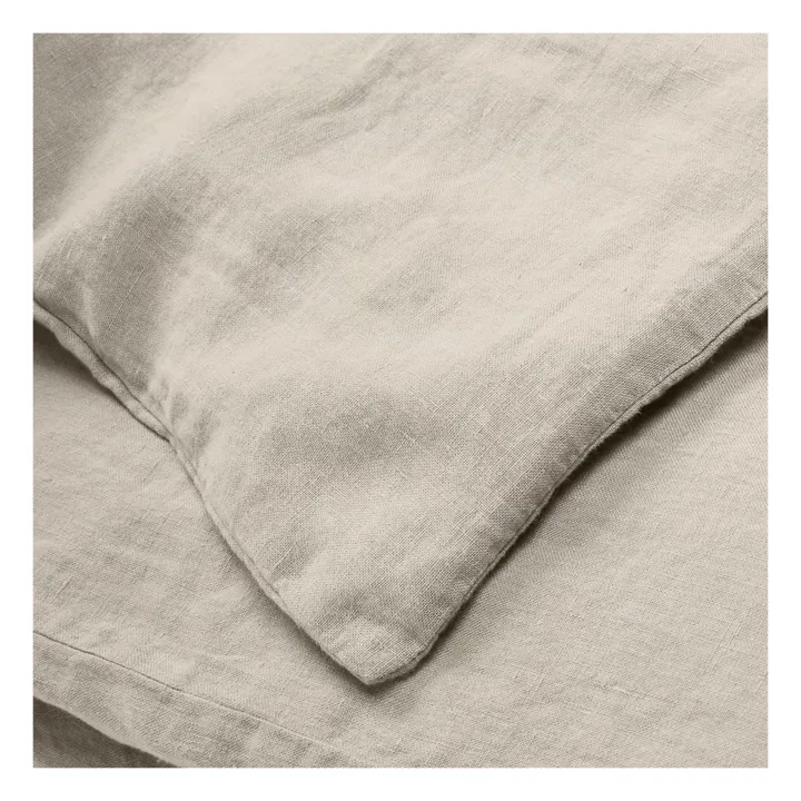 Housse de couette en lin lavé | Naturel- Image produit n°1