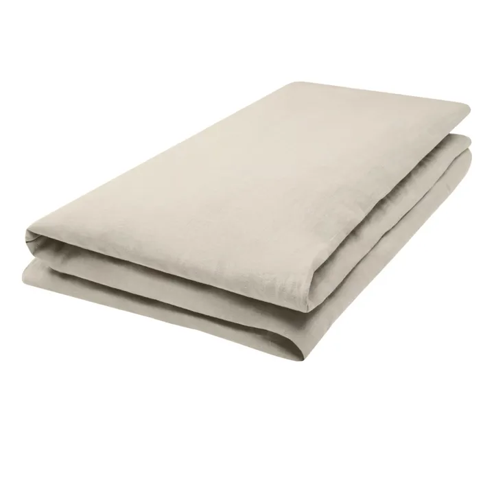 Housse de couette en lin lavé | Naturel- Image produit n°0