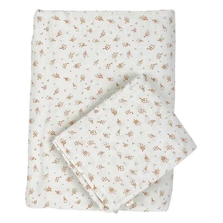 Parure de lit en coton bio | Miel- Image produit n°0