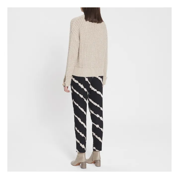 Gilet Lam Mohair et Laine | Ecru- Image produit n°3