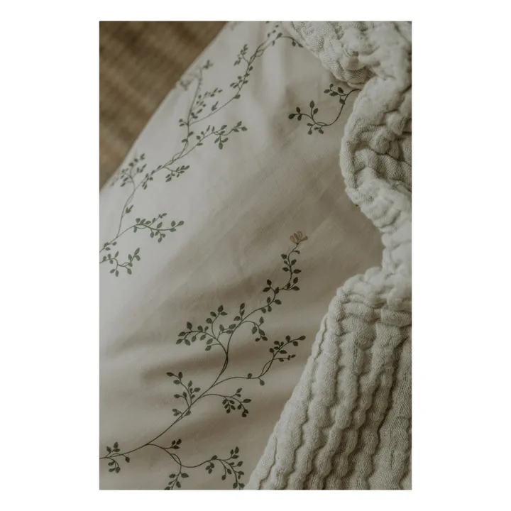 Drap-housse Botany en percale de coton | Vert- Image produit n°2