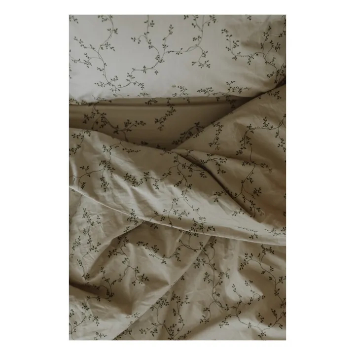 Drap-housse Botany en percale de coton | Vert- Image produit n°2
