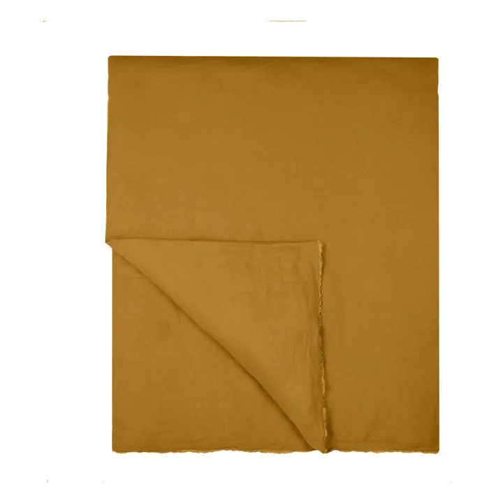 Wahsed Linen Quilt Cover | Camel- Product image n°2