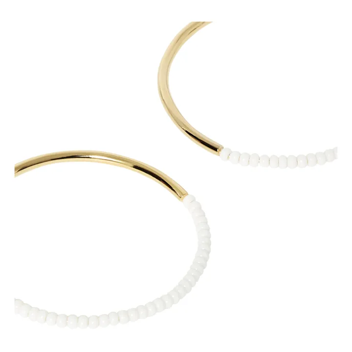 Maxi Créoles Shanga | Blanc- Image produit n°1