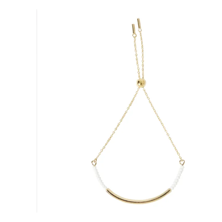 Bracelet Ajustable Shanga | Blanc- Image produit n°0